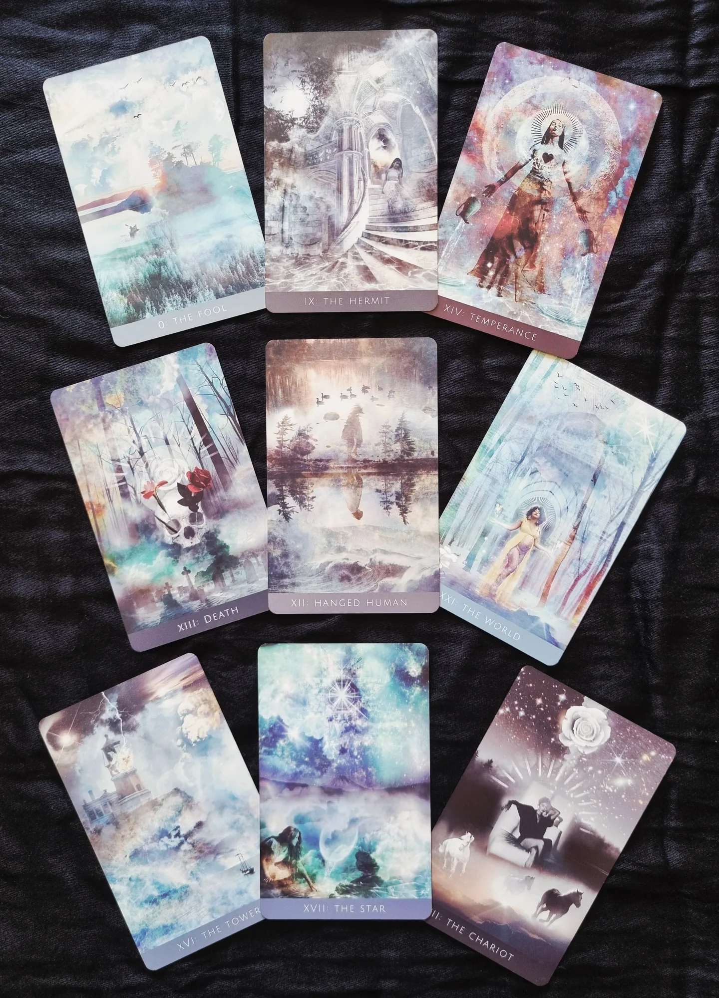 Rooted Remembrance Tarot Major Arcana cards arranged in a grid