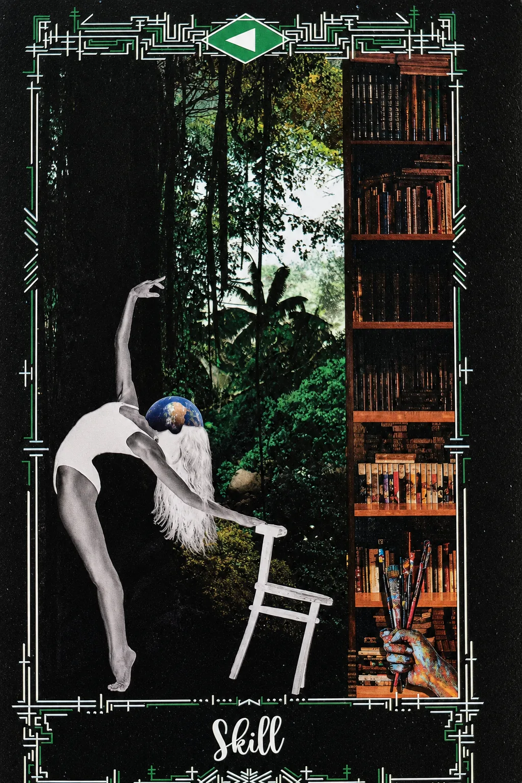 Page of Pentacles, Skill, card from the Cosmosis Tarot